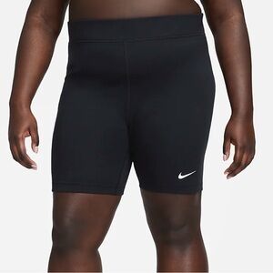 nike tight fit black biker shorts